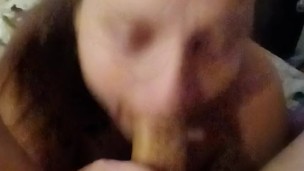 Gagging and alot of spit is his favorite!