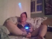 Woman Caught Filming Herself Playing Video Games In Her Black Bra and Panties By Her Roommate