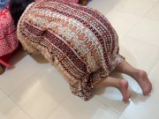 Big Ass Egyptian Hot Maid stuck under bed & Naked Her ass  10/16