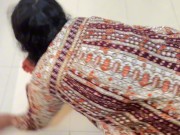 Big Ass Egyptian Hot Maid stuck under bed & Naked Her ass  8/16