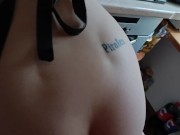 Maid gets well fucked and gets cum on her butt 3/16