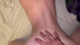 Petite girl gets ass slapped and slutted out