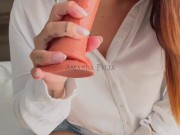 JOI - Namorada fica de mini saia excitada pós festa comandando a sua punheta 8/16