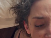 POV EJAC BUCCALE - GROSSE DOSE DE JUS BIEN BLANC SUR MA LANGUE 13/16