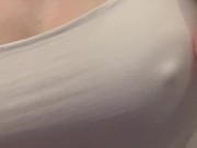 I get shy but show you my milky nipple 7/16