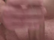 Horny guy stroking his cock multiple cumshots 14/16