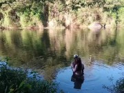 GAROTA NOVA FOI PRO MATO EM UM RIO PRA FUDER COM DOTADO 3/16