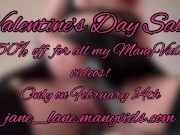 Valentine’s Day Sale! 10/16