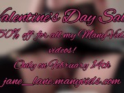 Valentine’s Day Sale! 15/16