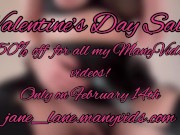 Valentine’s Day Sale! 9/16