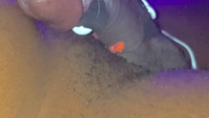 BBC DADDY BIG BLACK COCK MASTURBATION SOLO CUMSHOT ORGASMING OVER AND OVER WITH ESTIM