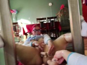 Using the meta ray ban glasses get up close and personal with queen_egirl while she’s fucks herself 14/16