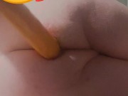 Solo Anal play with a 13inch Dildo from Amazon 3/16