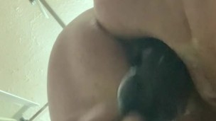 Fucking myself with anal beads