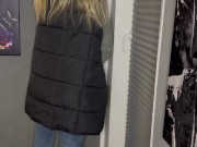 Selbstbefriedigung stehen Jeans ich komme zweimal multiple Orgasmen Klitoris satisfyer feucht geil 3/16