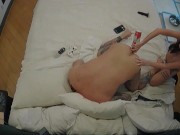 Strap On Stories - Whenever I like I Bend HIM over at home & PEGG HIS Tight Slut Hole 16/16