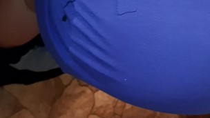 While my stepmother is washing the dishes I masturbate on her ass - IkaSmokS