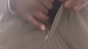 Got my cock out at the truck stop taking a piss