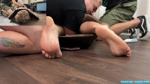Bound Subs Laughs Hard With Every Tickle From Bear Daddy