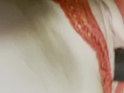 Lonely girl squirting alone