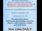 Wet & Dirty Valentine: Pissing in my Gifted Panties & Squirting in Bed 16/16