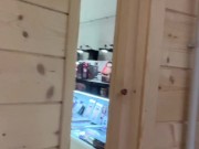 lingerie and strips naked in the locker room!!! 5/16