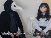 HENTAI Aibu。路地裏。セクシーな衣装。自分の指でオナニー。 15/16