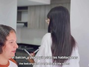 AGENTE INMOBILIARIA! Le come el coño hasta chorrearlo a escondidas de su novia 2/16