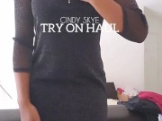 GRWM Sexy mini dress tight dress butt plug Try on haul compilation