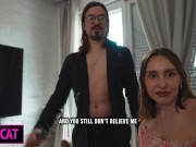 S3E8: Step son fuck step mom with her new husband in share bed till cum in pussy and mouth 5/16