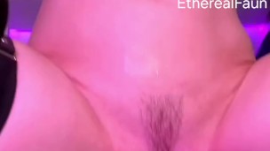 Fast, hard fuck on HUGE monster cock makes me squirt