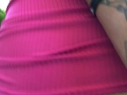 Garota de vestido seduz homem para receber leite no cuzinho 6/16