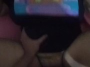 My Stepmother got addicted to the game, now I have to fuck her in the middle of the gameplay