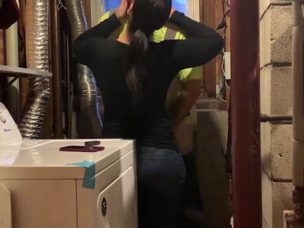 Banging a cheating fat ass in the basement