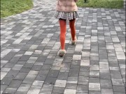 Walking in the park without panties 13/16