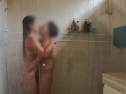 Romantic Sex in the Shower After Gym - AMWF - SexyAlbatross 3/16