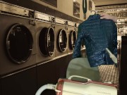 Vacuuming Girlfriend's Emoi Blue Down Jacket with Vintage Electrolux 11/16