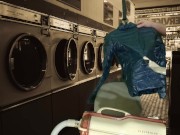 Vacuuming Girlfriend's Emoi Blue Down Jacket with Vintage Electrolux 15/16