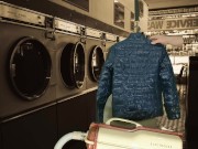 Vacuuming Girlfriend's Emoi Blue Down Jacket with Vintage Electrolux 6/16