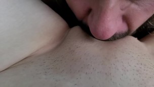 After 20 minutes of fucking daddy cums all over his girl. he licks and fucks her. Cumshot