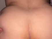 POV: Fucking my fattt asss MILF doggy style full ass shot 4/16