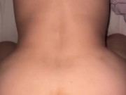 POV: Fucking my fattt asss MILF doggy style full ass shot 8/16