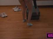 Step son can't rest at couch, so watch on step mom masturbation and fuck her later in share bed 3/16