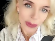 Hot blonde miff touches her pussy while driving a car! 2/16