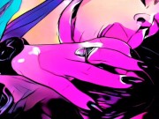 ANIMATED SLOPPY BLOWJOB | FACE FUCK | CUM SHOT | BJ 11/16