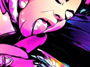 ANIMATED SLOPPY BLOWJOB | FACE FUCK | CUM SHOT | BJ 7/16