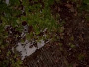 Teen Pissing Outside in Winter - you can see the heat dispersing 10/16