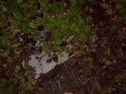 Teen Pissing Outside in Winter - you can see the heat dispersing 12/16