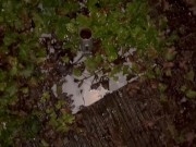 Teen Pissing Outside in Winter - you can see the heat dispersing 13/16