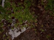 Teen Pissing Outside in Winter - you can see the heat dispersing 9/16